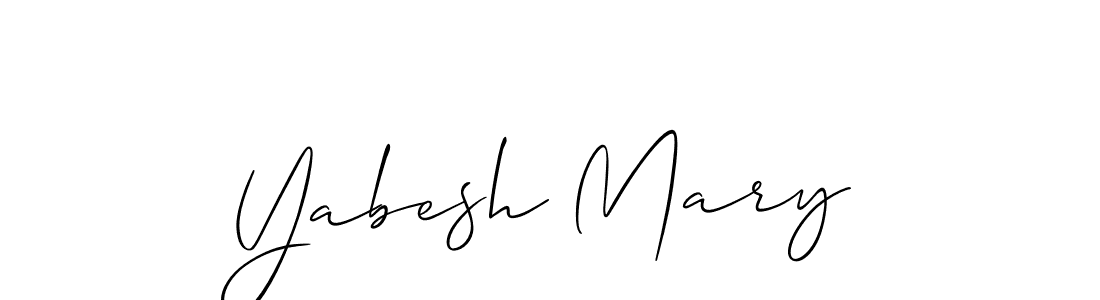 Once you've used our free online signature maker to create your best signature Allison_Script style, it's time to enjoy all of the benefits that Yabesh Mary name signing documents. Yabesh Mary signature style 2 images and pictures png