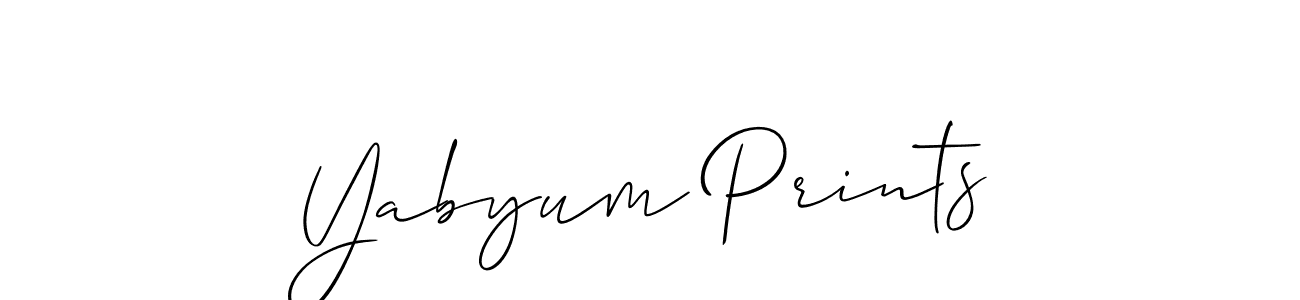 This is the best signature style for the Yabyum Prints name. Also you like these signature font (Allison_Script). Mix name signature. Yabyum Prints signature style 2 images and pictures png
