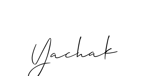 Also we have Yachak name is the best signature style. Create professional handwritten signature collection using Allison_Script autograph style. Yachak signature style 2 images and pictures png