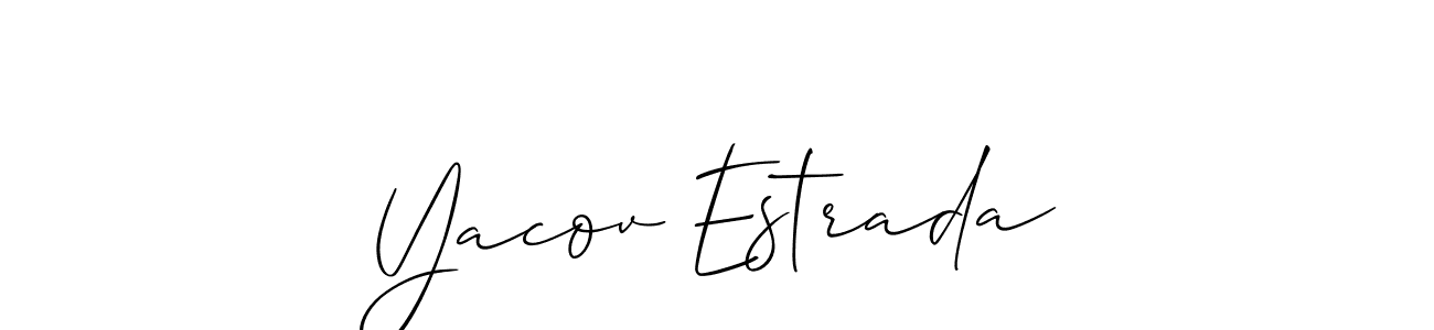 Once you've used our free online signature maker to create your best signature Allison_Script style, it's time to enjoy all of the benefits that Yacov Estrada name signing documents. Yacov Estrada signature style 2 images and pictures png