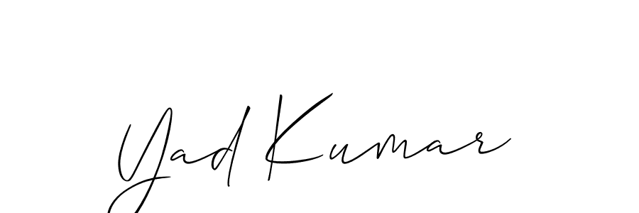 Also You can easily find your signature by using the search form. We will create Yad Kumar name handwritten signature images for you free of cost using Allison_Script sign style. Yad Kumar signature style 2 images and pictures png