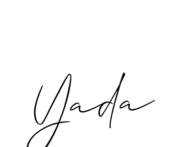 Make a beautiful signature design for name Yada. Use this online signature maker to create a handwritten signature for free. Yada signature style 2 images and pictures png