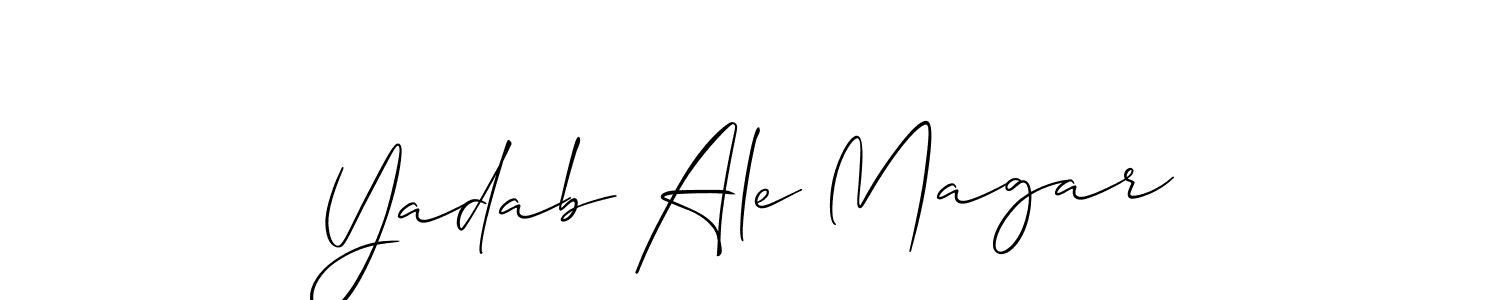 Here are the top 10 professional signature styles for the name Yadab Ale Magar. These are the best autograph styles you can use for your name. Yadab Ale Magar signature style 2 images and pictures png