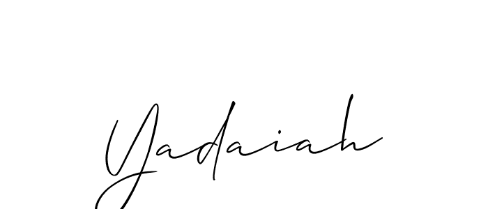 How to make Yadaiah signature? Allison_Script is a professional autograph style. Create handwritten signature for Yadaiah name. Yadaiah signature style 2 images and pictures png