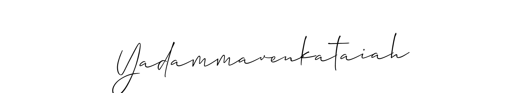 It looks lik you need a new signature style for name Yadammavenkataiah. Design unique handwritten (Allison_Script) signature with our free signature maker in just a few clicks. Yadammavenkataiah signature style 2 images and pictures png