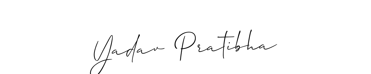 How to make Yadav  Pratibha signature? Allison_Script is a professional autograph style. Create handwritten signature for Yadav  Pratibha name. Yadav  Pratibha signature style 2 images and pictures png