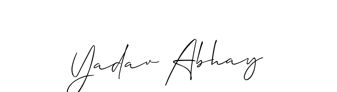 How to make Yadav Abhay signature? Allison_Script is a professional autograph style. Create handwritten signature for Yadav Abhay name. Yadav Abhay signature style 2 images and pictures png