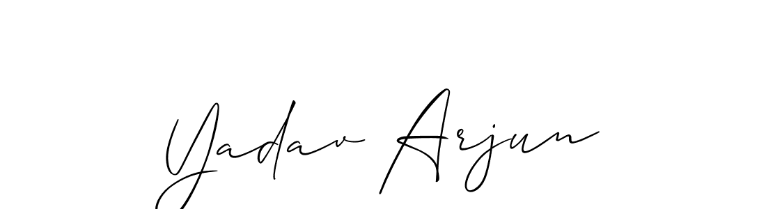 You should practise on your own different ways (Allison_Script) to write your name (Yadav Arjun) in signature. don't let someone else do it for you. Yadav Arjun signature style 2 images and pictures png