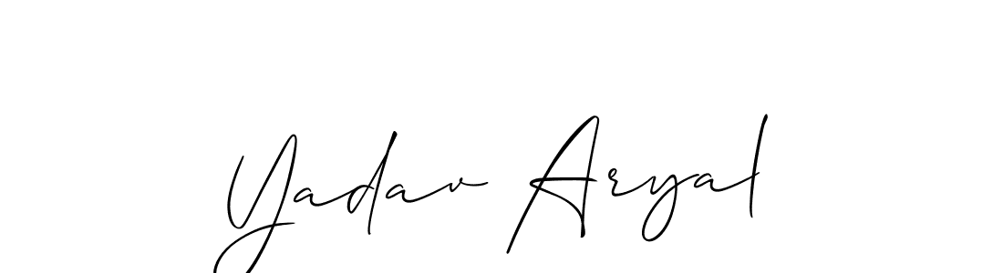 Best and Professional Signature Style for Yadav Aryal. Allison_Script Best Signature Style Collection. Yadav Aryal signature style 2 images and pictures png