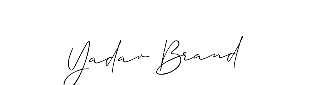 Allison_Script is a professional signature style that is perfect for those who want to add a touch of class to their signature. It is also a great choice for those who want to make their signature more unique. Get Yadav Brand name to fancy signature for free. Yadav Brand signature style 2 images and pictures png