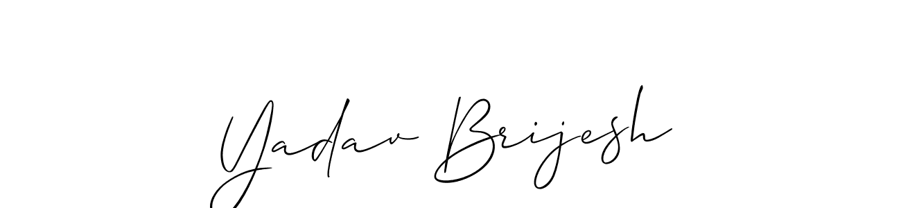 Create a beautiful signature design for name Yadav Brijesh. With this signature (Allison_Script) fonts, you can make a handwritten signature for free. Yadav Brijesh signature style 2 images and pictures png