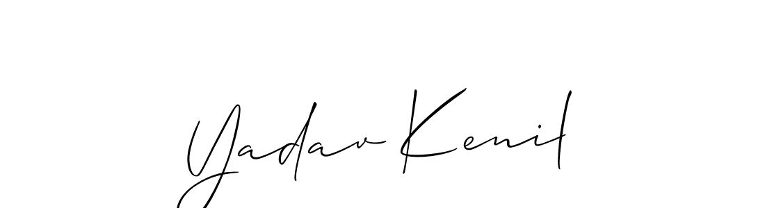 The best way (Allison_Script) to make a short signature is to pick only two or three words in your name. The name Yadav Kenil include a total of six letters. For converting this name. Yadav Kenil signature style 2 images and pictures png
