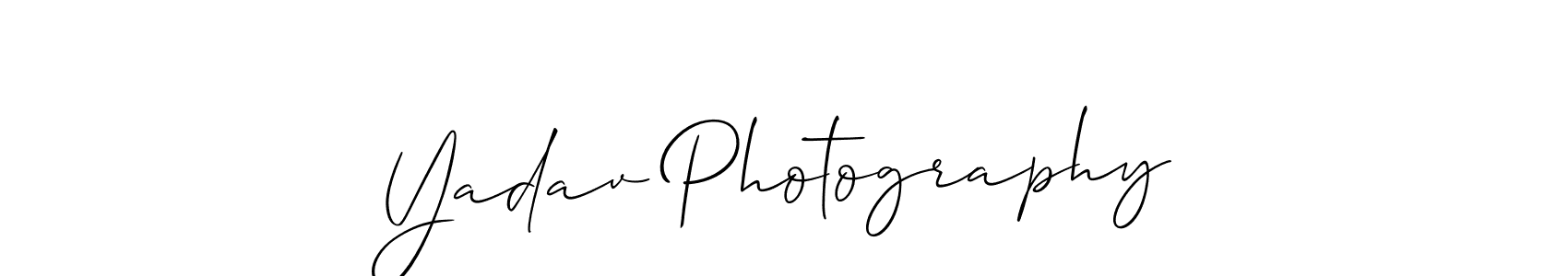 How to make Yadav Photography signature? Allison_Script is a professional autograph style. Create handwritten signature for Yadav Photography name. Yadav Photography signature style 2 images and pictures png