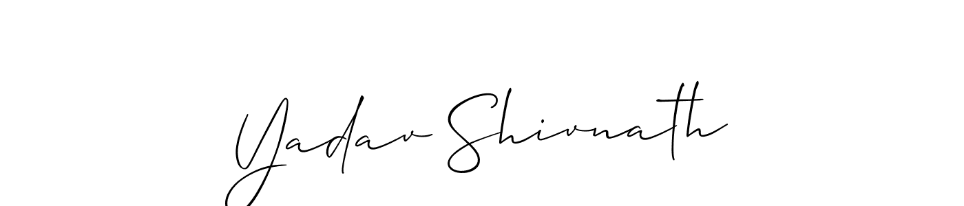 It looks lik you need a new signature style for name Yadav Shivnath. Design unique handwritten (Allison_Script) signature with our free signature maker in just a few clicks. Yadav Shivnath signature style 2 images and pictures png