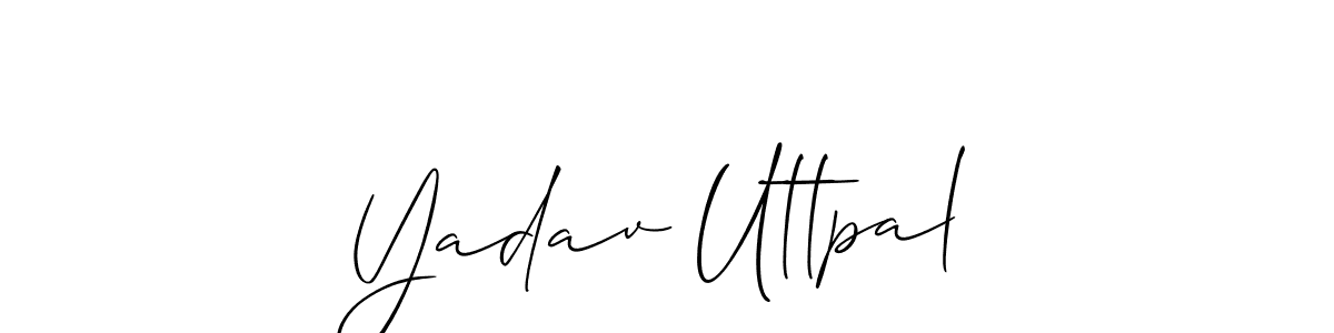 It looks lik you need a new signature style for name Yadav Uttpal. Design unique handwritten (Allison_Script) signature with our free signature maker in just a few clicks. Yadav Uttpal signature style 2 images and pictures png