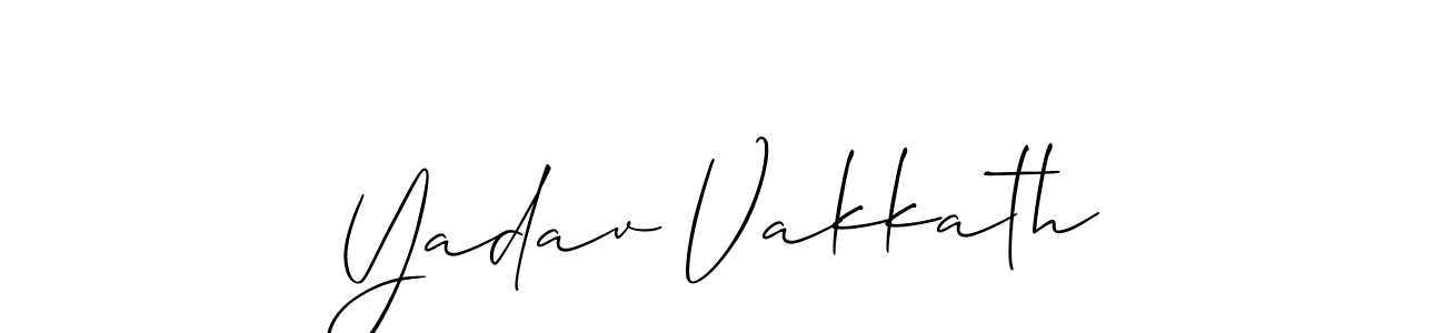 Make a beautiful signature design for name Yadav Vakkath. Use this online signature maker to create a handwritten signature for free. Yadav Vakkath signature style 2 images and pictures png