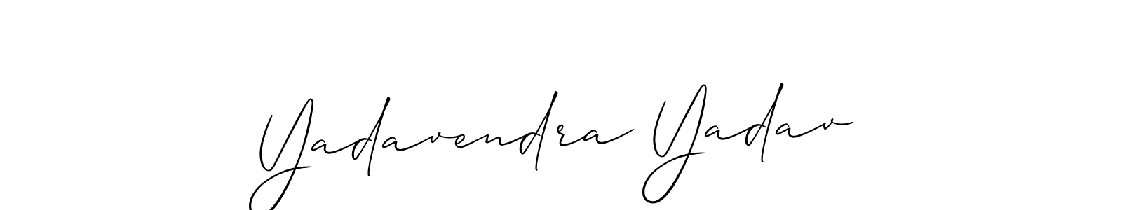 Create a beautiful signature design for name Yadavendra Yadav. With this signature (Allison_Script) fonts, you can make a handwritten signature for free. Yadavendra Yadav signature style 2 images and pictures png