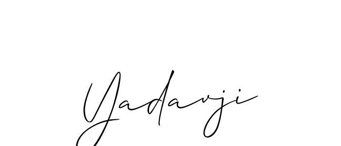 It looks lik you need a new signature style for name Yadavji. Design unique handwritten (Allison_Script) signature with our free signature maker in just a few clicks. Yadavji signature style 2 images and pictures png
