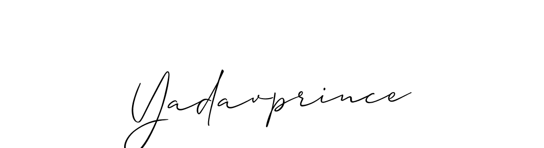 Make a beautiful signature design for name Yadavprince. With this signature (Allison_Script) style, you can create a handwritten signature for free. Yadavprince signature style 2 images and pictures png