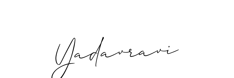 if you are searching for the best signature style for your name Yadavravi. so please give up your signature search. here we have designed multiple signature styles  using Allison_Script. Yadavravi signature style 2 images and pictures png