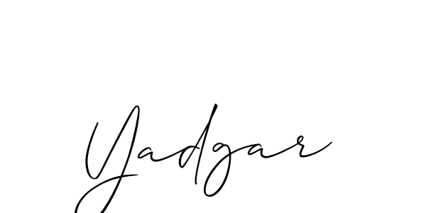 The best way (Allison_Script) to make a short signature is to pick only two or three words in your name. The name Yadgar include a total of six letters. For converting this name. Yadgar signature style 2 images and pictures png