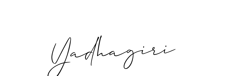 How to make Yadhagiri name signature. Use Allison_Script style for creating short signs online. This is the latest handwritten sign. Yadhagiri signature style 2 images and pictures png