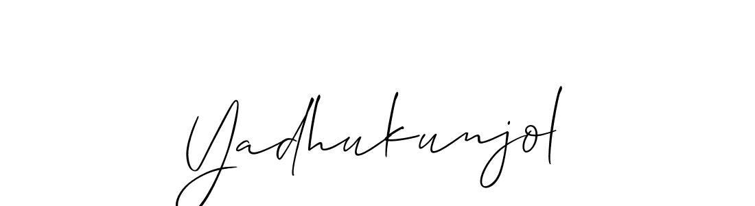 Make a beautiful signature design for name Yadhukunjol. Use this online signature maker to create a handwritten signature for free. Yadhukunjol signature style 2 images and pictures png