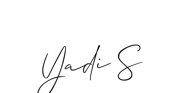 Also You can easily find your signature by using the search form. We will create Yadi S name handwritten signature images for you free of cost using Allison_Script sign style. Yadi S signature style 2 images and pictures png