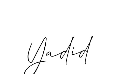 Make a beautiful signature design for name Yadid. Use this online signature maker to create a handwritten signature for free. Yadid signature style 2 images and pictures png