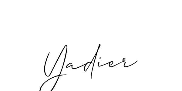 You can use this online signature creator to create a handwritten signature for the name Yadier. This is the best online autograph maker. Yadier signature style 2 images and pictures png