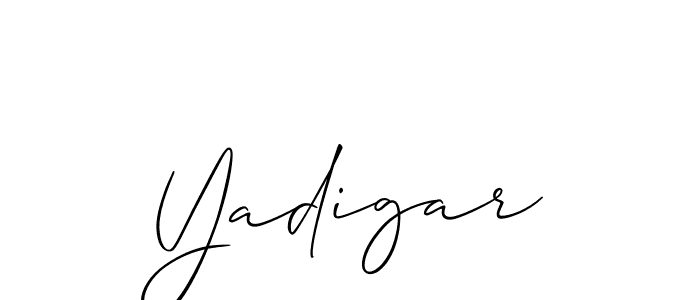 It looks lik you need a new signature style for name Yadigar. Design unique handwritten (Allison_Script) signature with our free signature maker in just a few clicks. Yadigar signature style 2 images and pictures png