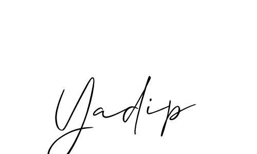 Make a beautiful signature design for name Yadip. Use this online signature maker to create a handwritten signature for free. Yadip signature style 2 images and pictures png
