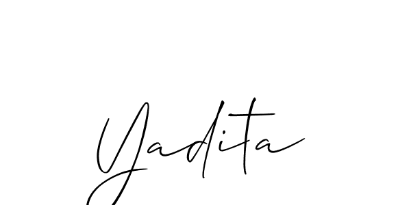 Check out images of Autograph of Yadita name. Actor Yadita Signature Style. Allison_Script is a professional sign style online. Yadita signature style 2 images and pictures png