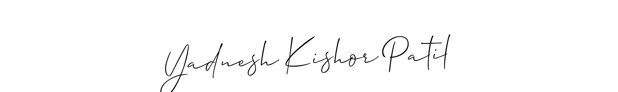 It looks lik you need a new signature style for name Yadnesh Kishor Patil. Design unique handwritten (Allison_Script) signature with our free signature maker in just a few clicks. Yadnesh Kishor Patil signature style 2 images and pictures png