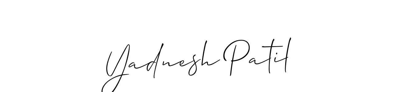 How to Draw Yadnesh Patil signature style? Allison_Script is a latest design signature styles for name Yadnesh Patil. Yadnesh Patil signature style 2 images and pictures png