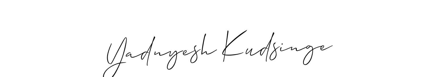 Design your own signature with our free online signature maker. With this signature software, you can create a handwritten (Allison_Script) signature for name Yadnyesh Kudsinge. Yadnyesh Kudsinge signature style 2 images and pictures png