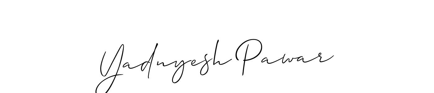 You should practise on your own different ways (Allison_Script) to write your name (Yadnyesh Pawar) in signature. don't let someone else do it for you. Yadnyesh Pawar signature style 2 images and pictures png
