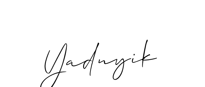 Once you've used our free online signature maker to create your best signature Allison_Script style, it's time to enjoy all of the benefits that Yadnyik name signing documents. Yadnyik signature style 2 images and pictures png