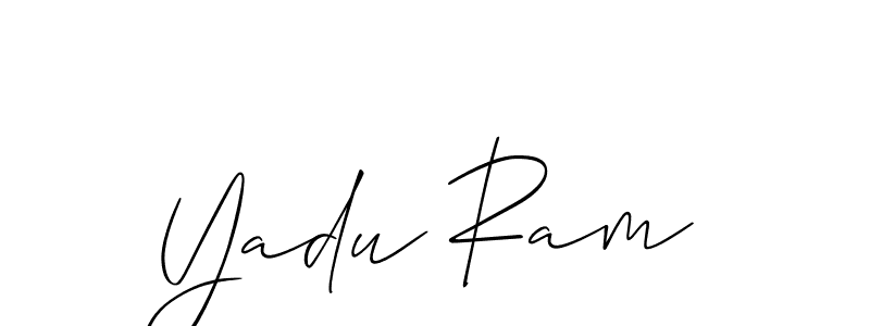 It looks lik you need a new signature style for name Yadu Ram. Design unique handwritten (Allison_Script) signature with our free signature maker in just a few clicks. Yadu Ram signature style 2 images and pictures png