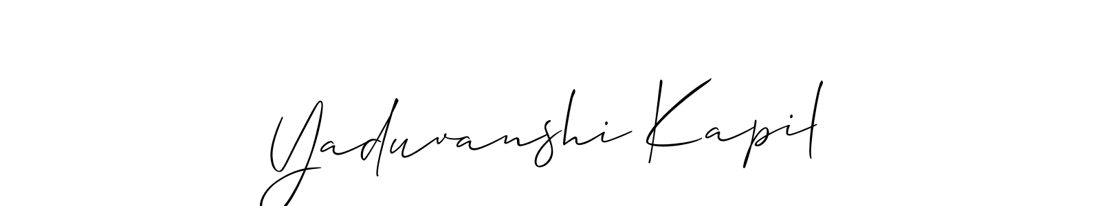 You can use this online signature creator to create a handwritten signature for the name Yaduvanshi Kapil. This is the best online autograph maker. Yaduvanshi Kapil signature style 2 images and pictures png