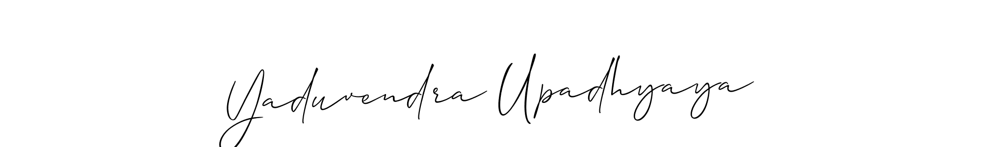 Also You can easily find your signature by using the search form. We will create Yaduvendra Upadhyaya name handwritten signature images for you free of cost using Allison_Script sign style. Yaduvendra Upadhyaya signature style 2 images and pictures png