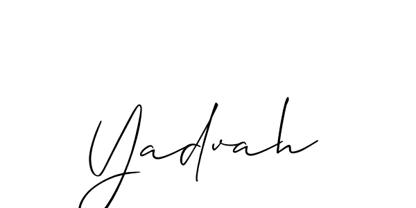 if you are searching for the best signature style for your name Yadvah. so please give up your signature search. here we have designed multiple signature styles  using Allison_Script. Yadvah signature style 2 images and pictures png