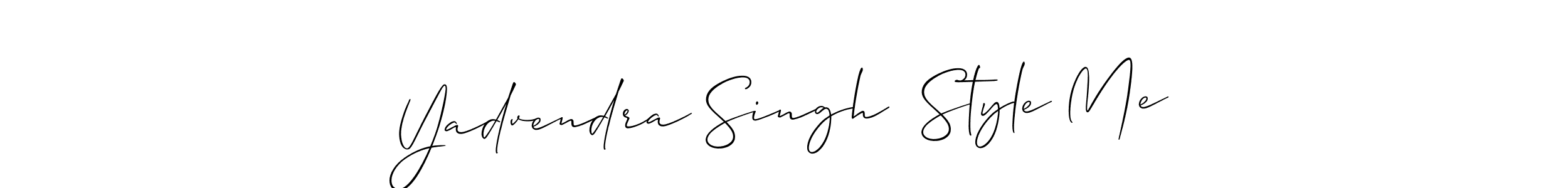 Use a signature maker to create a handwritten signature online. With this signature software, you can design (Allison_Script) your own signature for name Yadvendra Singh  Style Me. Yadvendra Singh  Style Me signature style 2 images and pictures png