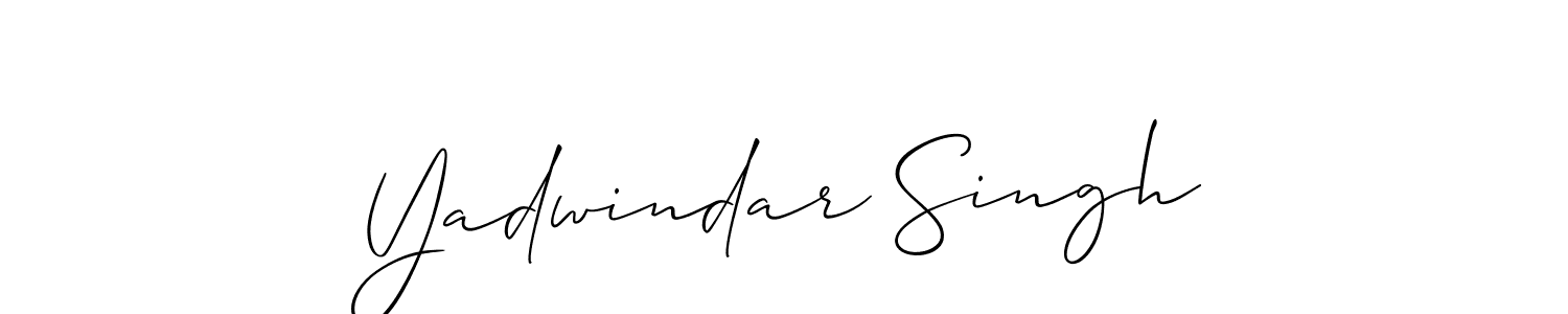 Allison_Script is a professional signature style that is perfect for those who want to add a touch of class to their signature. It is also a great choice for those who want to make their signature more unique. Get Yadwindar Singh name to fancy signature for free. Yadwindar Singh signature style 2 images and pictures png