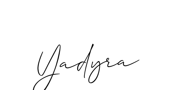 Best and Professional Signature Style for Yadyra. Allison_Script Best Signature Style Collection. Yadyra signature style 2 images and pictures png