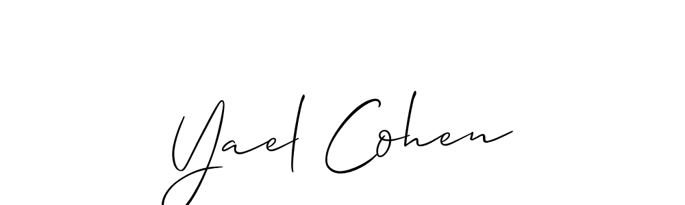 Once you've used our free online signature maker to create your best signature Allison_Script style, it's time to enjoy all of the benefits that Yael Cohen name signing documents. Yael Cohen signature style 2 images and pictures png