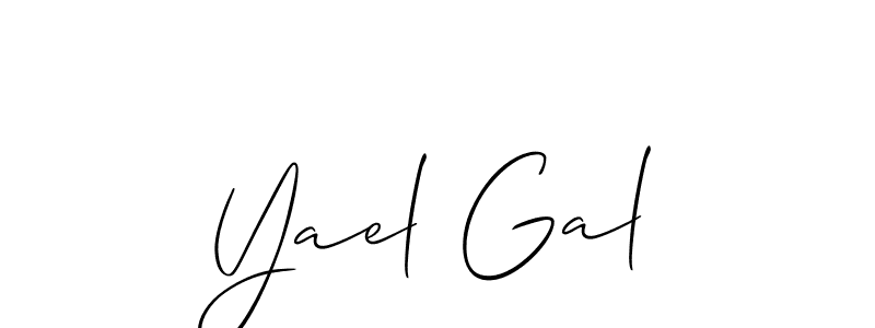 Also we have Yael Gal name is the best signature style. Create professional handwritten signature collection using Allison_Script autograph style. Yael Gal signature style 2 images and pictures png