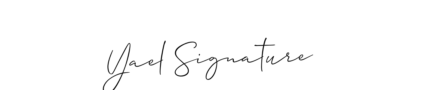 Yael Signature stylish signature style. Best Handwritten Sign (Allison_Script) for my name. Handwritten Signature Collection Ideas for my name Yael Signature. Yael Signature signature style 2 images and pictures png