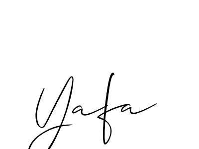 How to make Yafa name signature. Use Allison_Script style for creating short signs online. This is the latest handwritten sign. Yafa signature style 2 images and pictures png