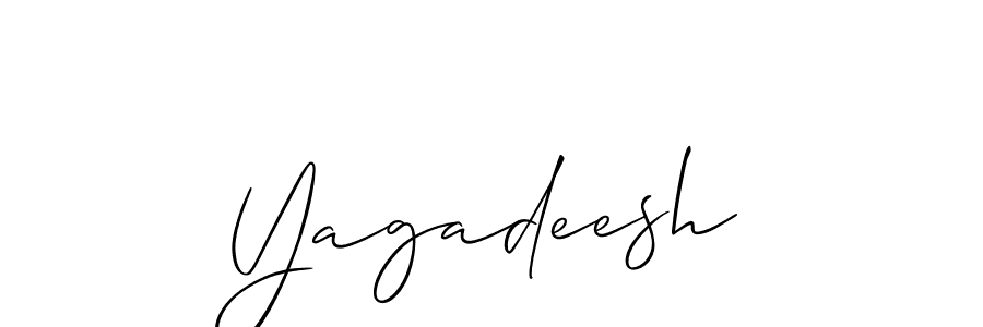 How to Draw Yagadeesh signature style? Allison_Script is a latest design signature styles for name Yagadeesh. Yagadeesh signature style 2 images and pictures png